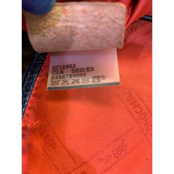 Vintage Longchamp Pebbled Black Leather with Silver Hardware Crossbody GUC - Picture 12 of 12